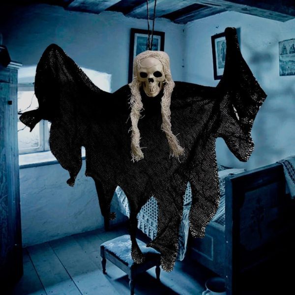 Hanging Skulls - Accessoires d horreur pour maison hant e t te de cr ne suspendue pour Halloween d.jpg Q90.jpg