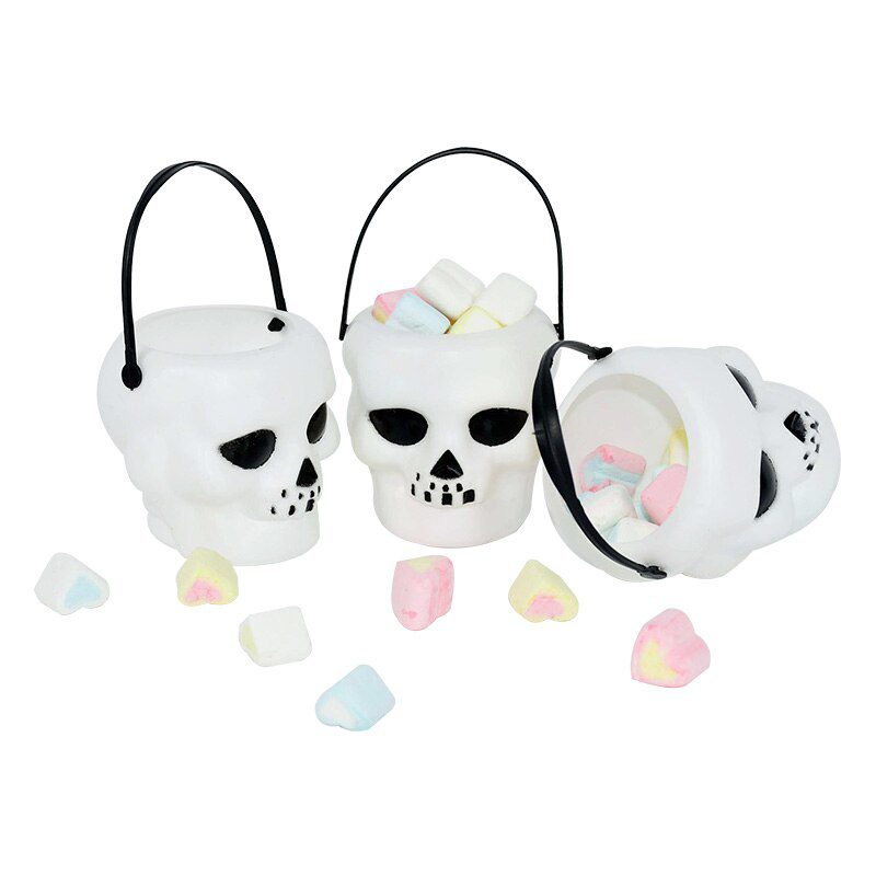 Mini Candies Buckets - Pot porte bonbons d halloween chaudron de sorci re tonneau de cr ne seau bonbons en