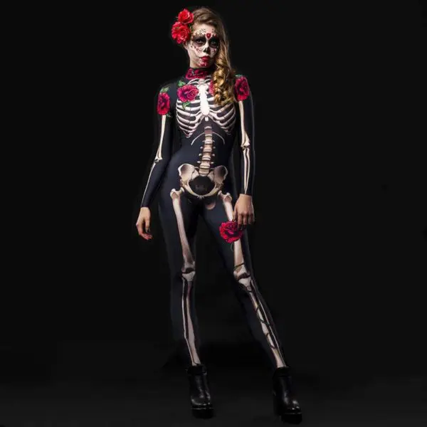 Adult Skeleton Costume - adultred 1