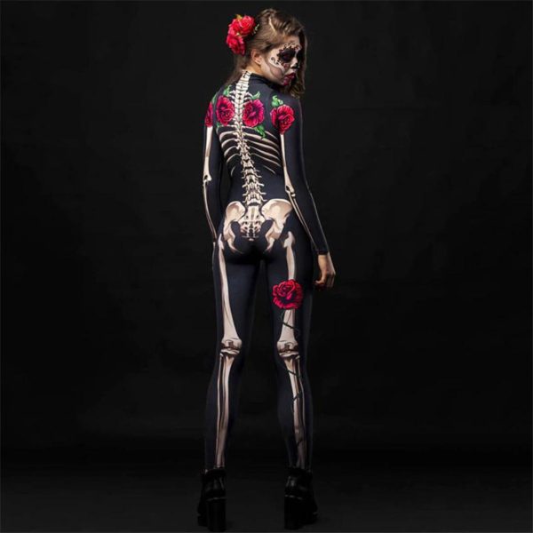 Adult Skeleton Costume - adultred2 1
