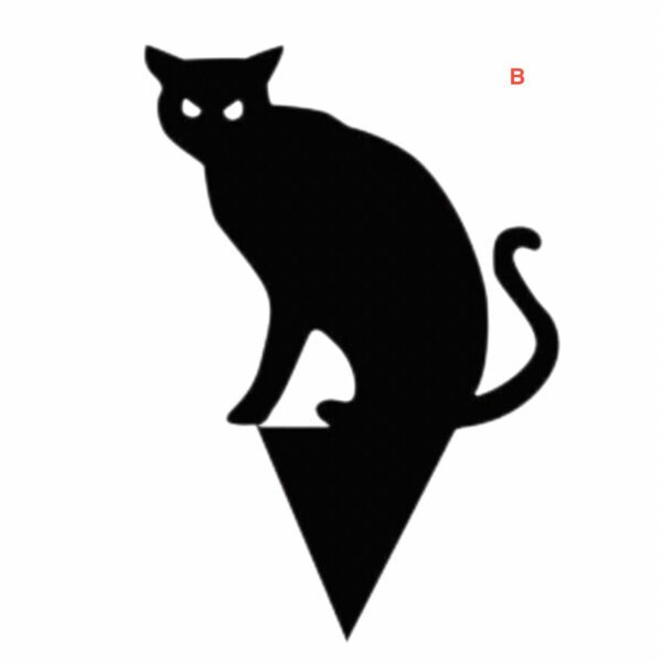 Black Cat Garden Silhouette - black cat garden silhouette 5