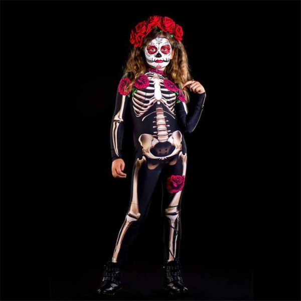 Girl Skeleton Costume - child1 1