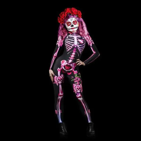 Girl Skeleton Costume - child2 1