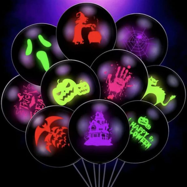 Blacklight balloons