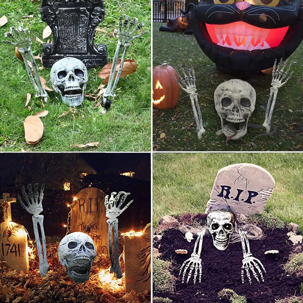 skeleton yard display
